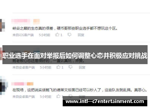 职业选手在面对举报后如何调整心态并积极应对挑战